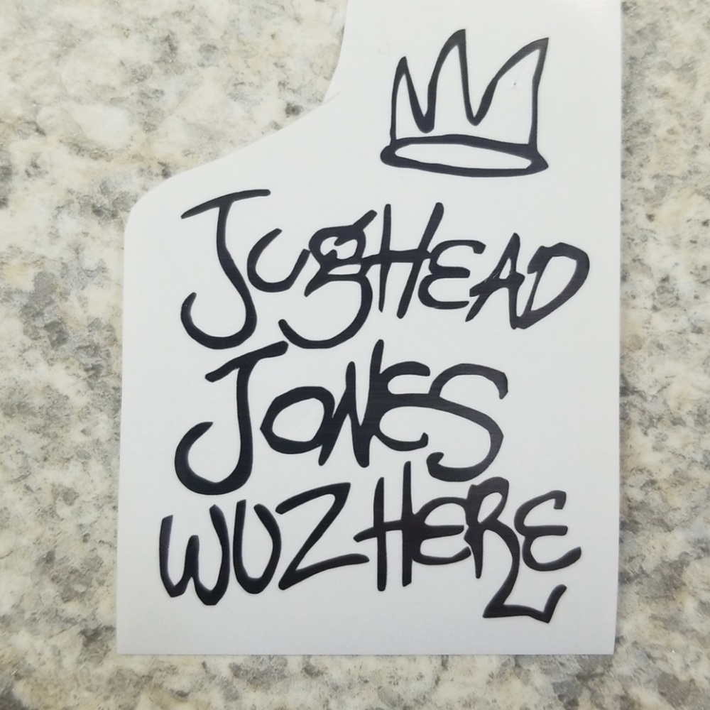 Riverdale black foil decal